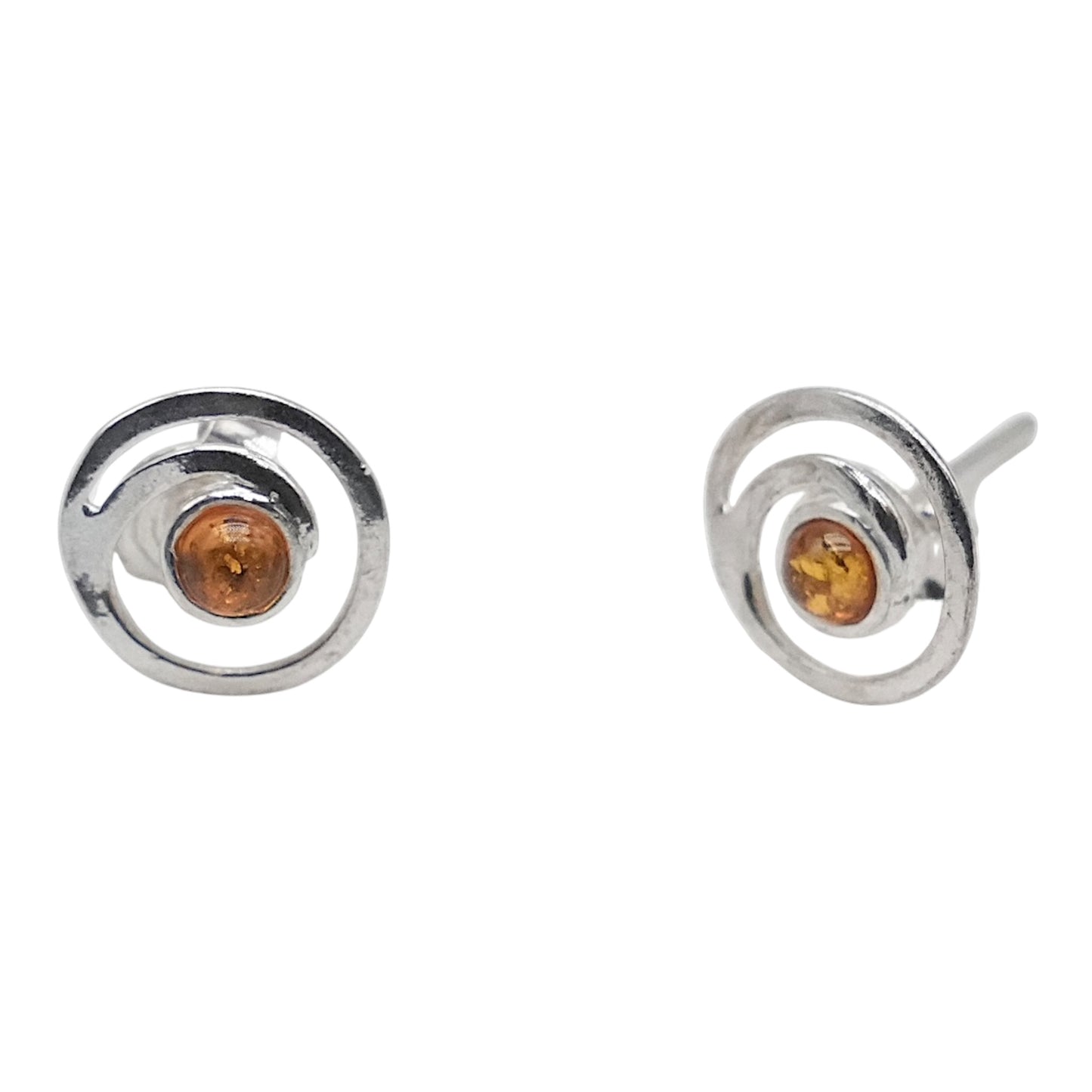 Boucle d'oreille en ambre & Argent 925 (#29) - Foliesbijoux