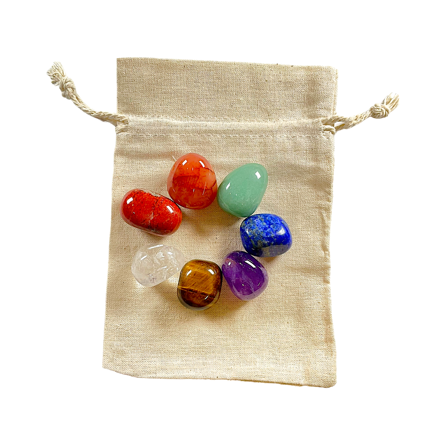 Kit d’harmonisation 7 chakras — Pierres roulées - Foliesbijoux