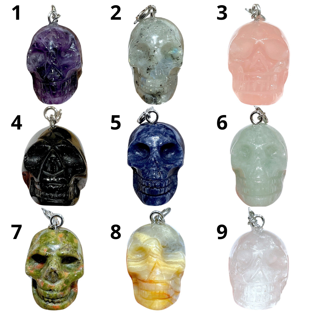 Pendentif crane bélière argenté ou doré - Foliesbijoux