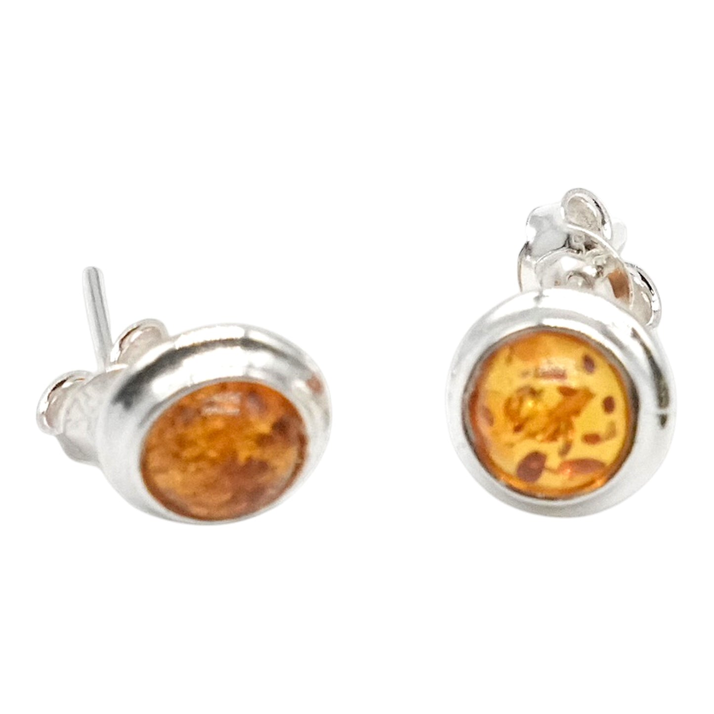 Boucle d'oreille en ambre & Argent 925 (#45) - Foliesbijoux