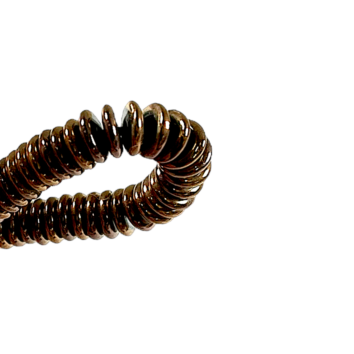 Fil de perle Hématite electroplaqué bronze HEB-17 - Foliesbijoux