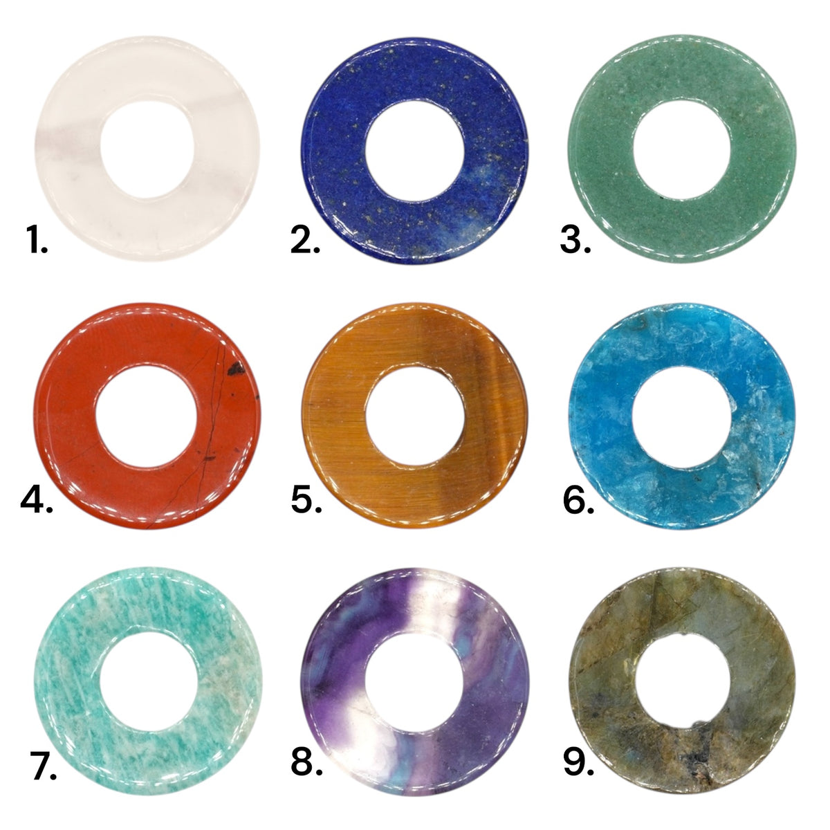 Lot de 2 charm’s Donut pour boucle d’oreille (Créole non comprise) (2 tailles disponible)
