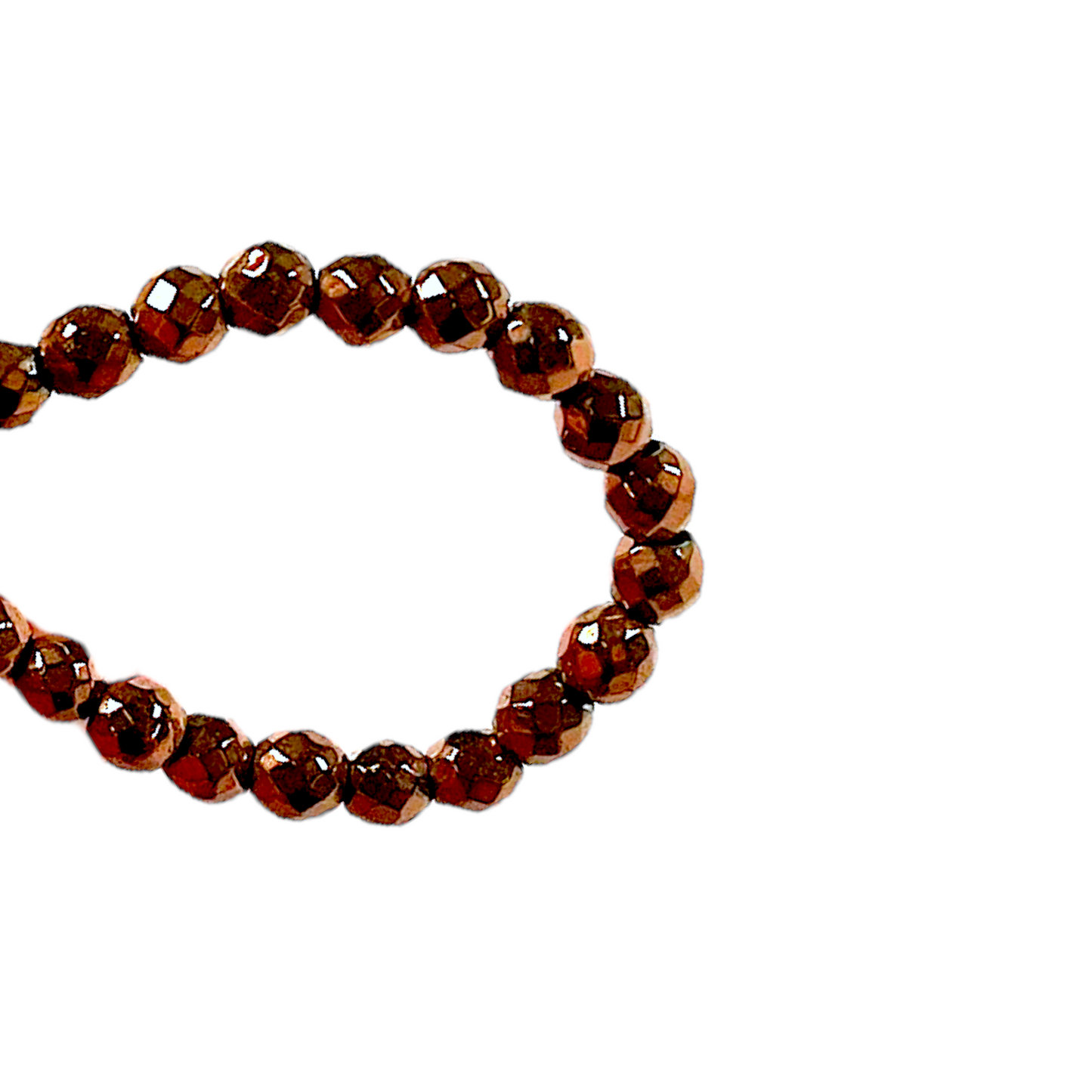 Fil de perle Hématite electroplaqué bronze HEB-18 - Foliesbijoux