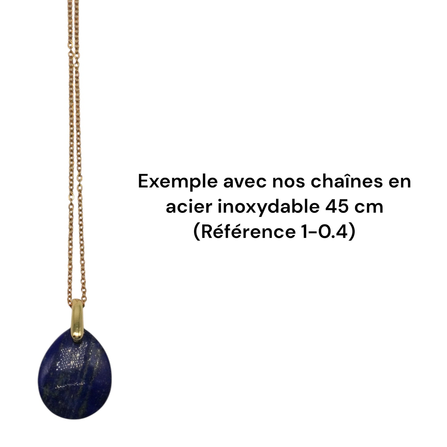 Pendentif goutte 15x20 mm (10 pierres disponible) - Foliesbijoux