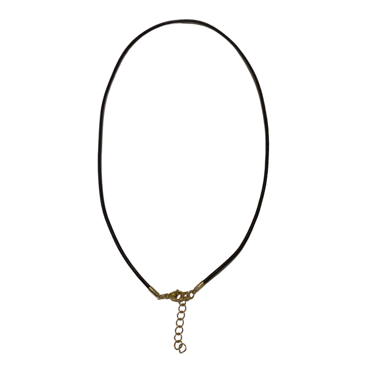 10 cordons marron en cuir avec fermoir en acier inoxydable doré - Foliesbijoux