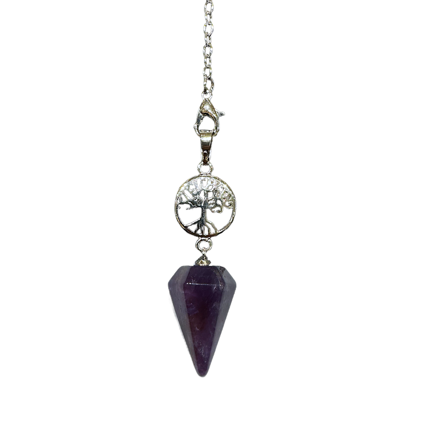 Pendule Arbre de vie cone Améthyste - Foliesbijoux