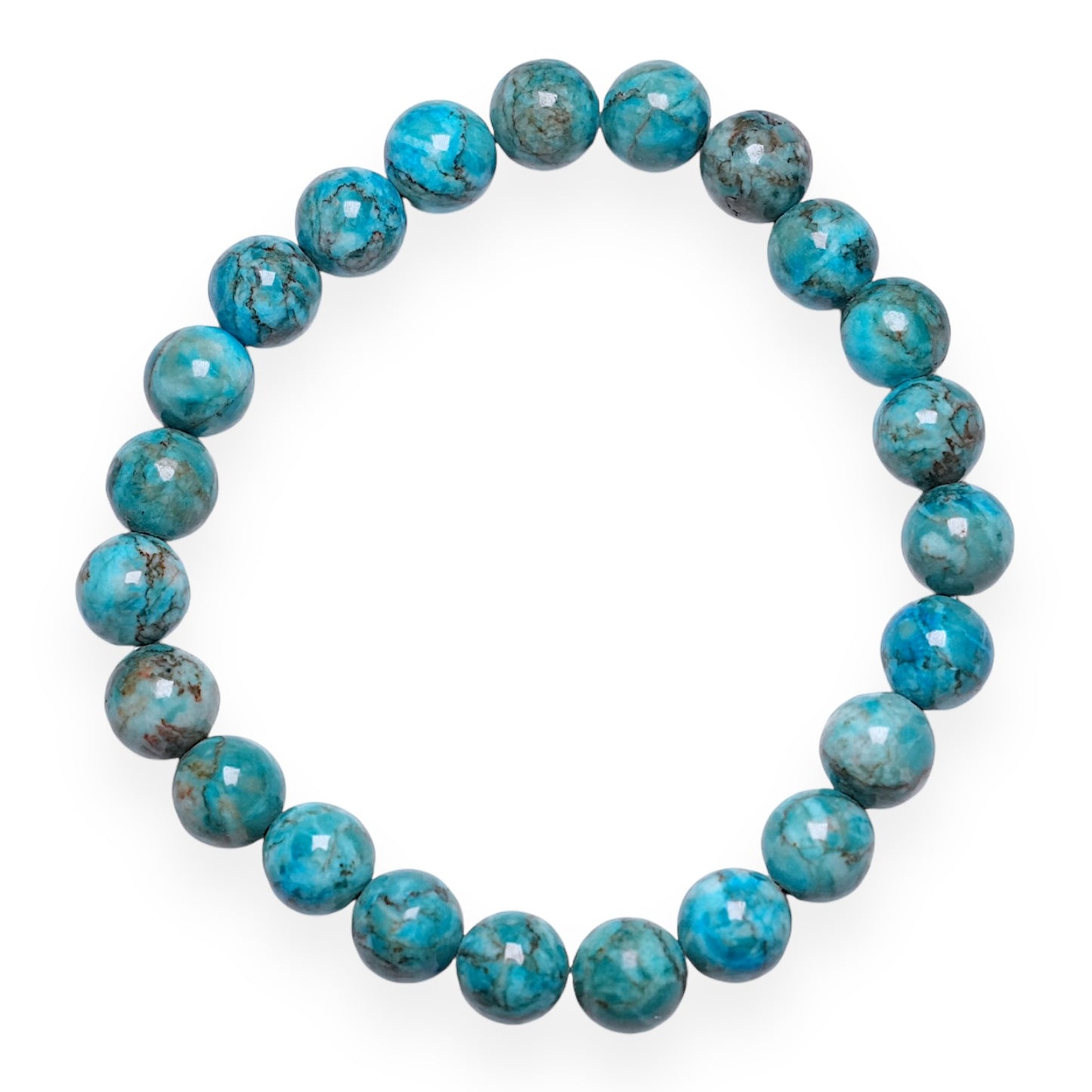 Bracelet Turquoise d’Afrique bleue AA+ - Foliesbijoux