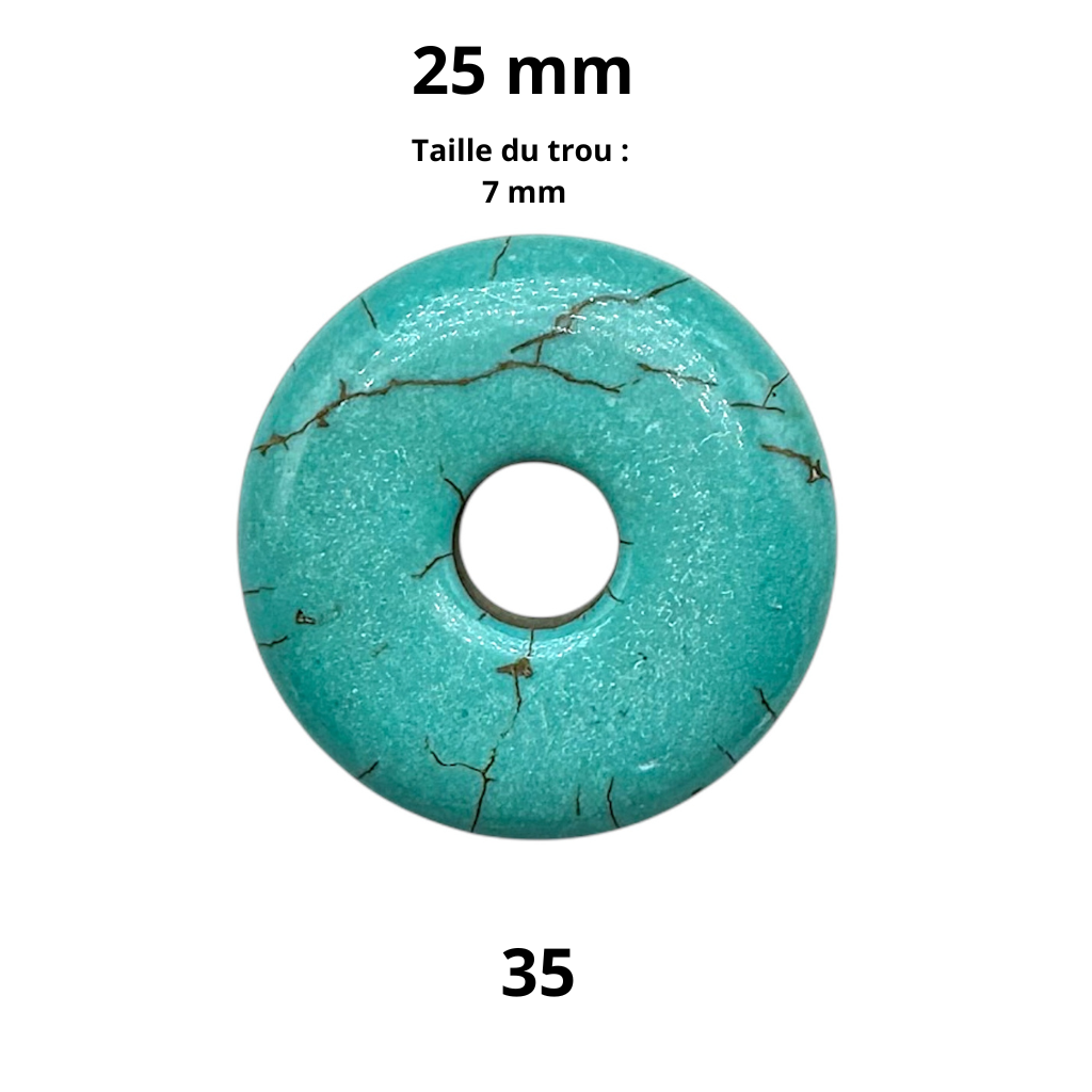 Donut en pierre naturelle (35 pierres différentes) - Foliesbijoux