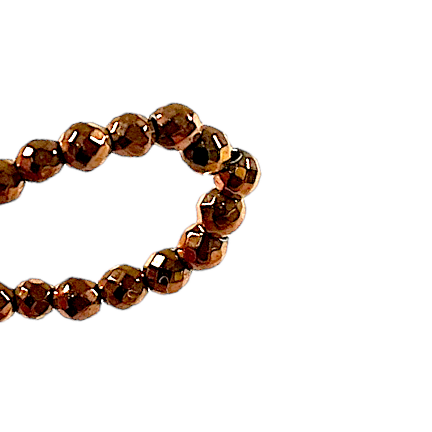 Fil de perle Hématite electroplaqué bronze HEB-18 - Foliesbijoux