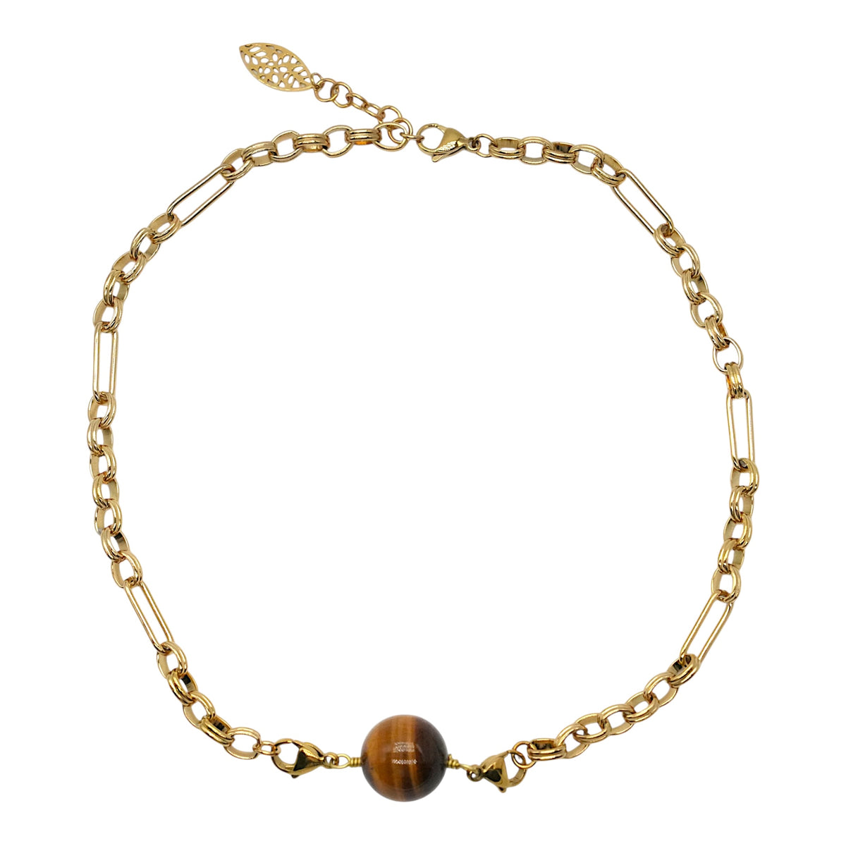 Chaîne de collier en acier inoxydable personnalisable (référence 9) (pendentif embout deux mousquetons non inclus) - Foliesbijoux
