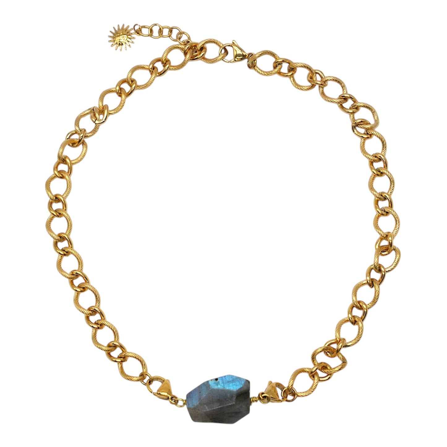 Chaîne de collier en acier inoxydable personnalisable (référence 12) (pendentif embout deux mousquetons non inclus) - Foliesbijoux