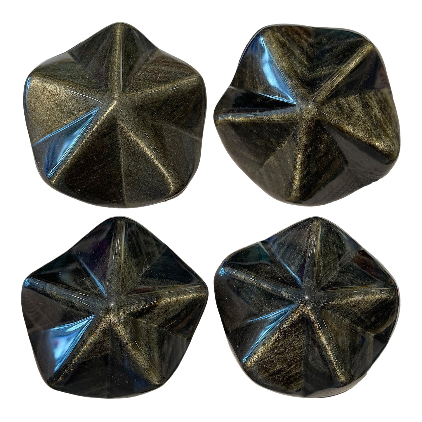 Etoile en Obsidienne doré - Foliesbijoux