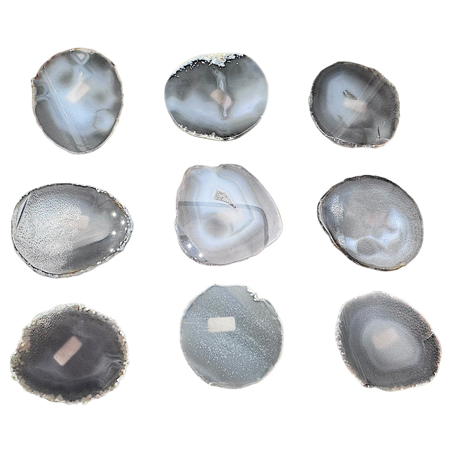 Plaque agate teintée 8x7 cm - Foliesbijoux