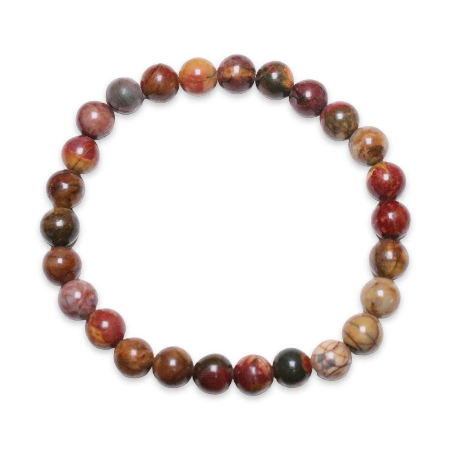 Bracelet Jaspe picasso A taille homme - Foliesbijoux