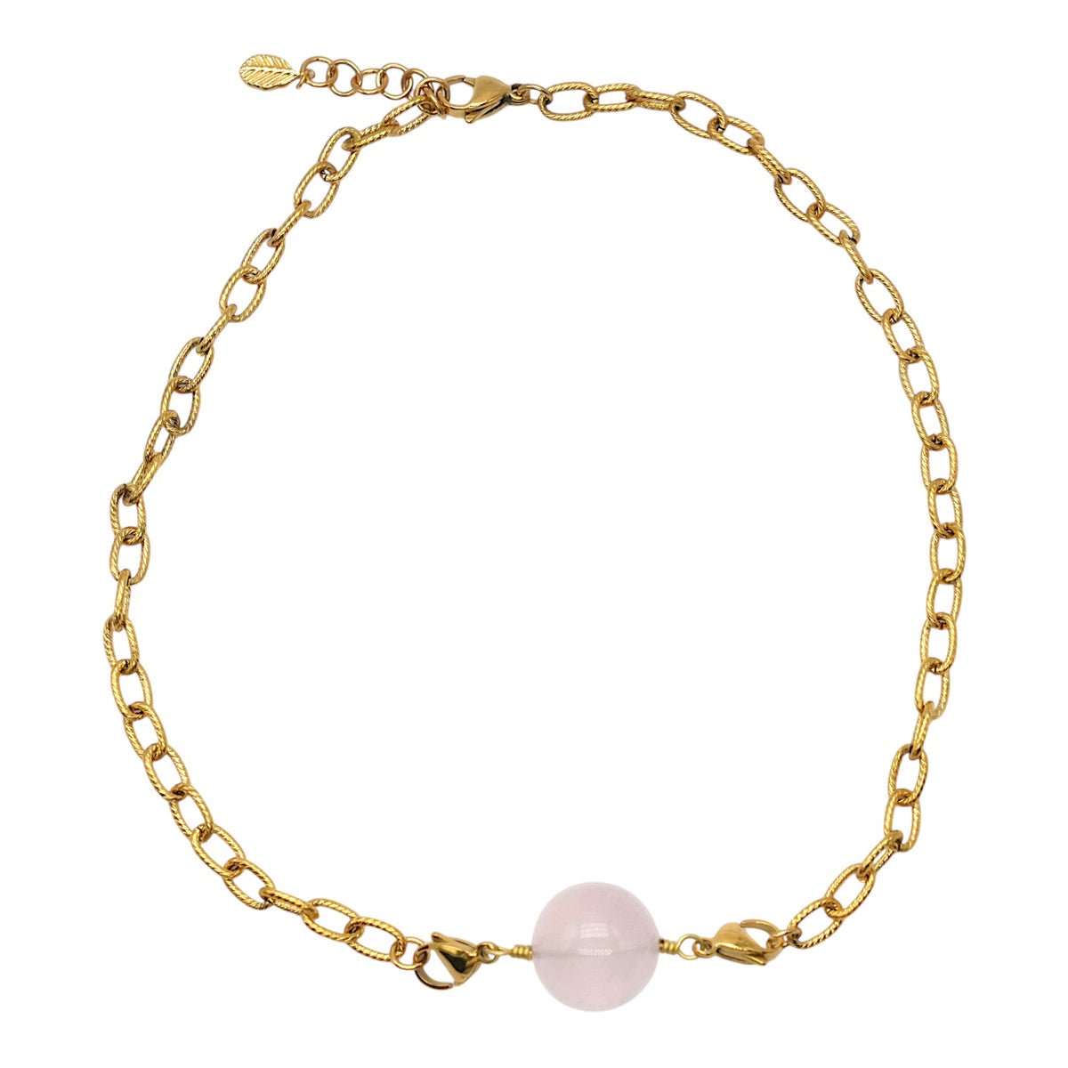 Chaîne de collier en acier inoxydable personnalisable (référence 7) (pendentif embout deux mousquetons non inclus) - Foliesbijoux