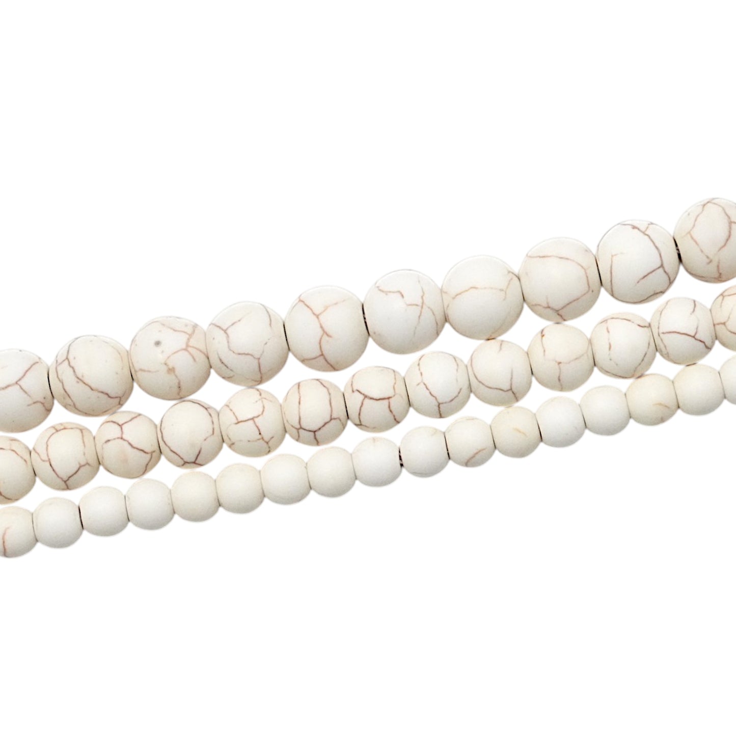 Fil de perle Magnésite mat A+ - Foliesbijoux