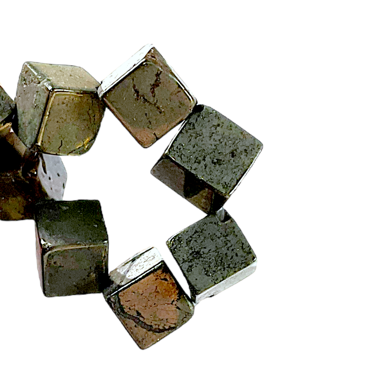 Fil de perle pyrite P-5 10 mm - Foliesbijoux