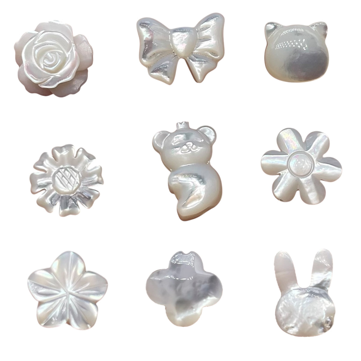 Lot de nacres (13 motifs disponible) - Foliesbijoux