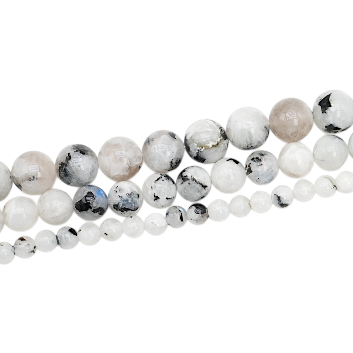 Fil de perle Labradorite blanche A