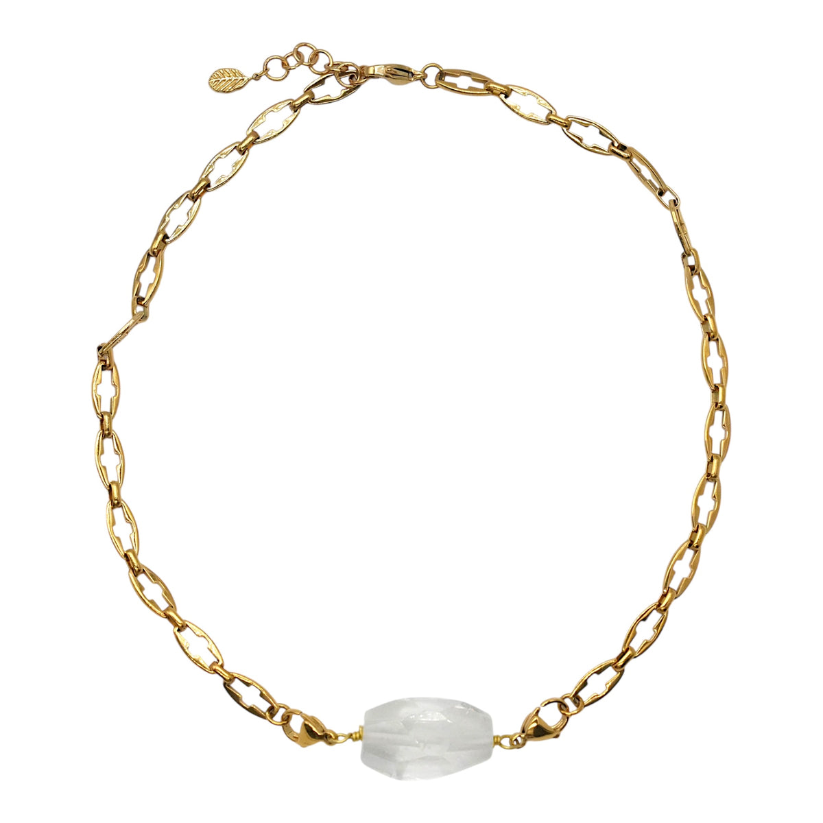 Chaîne de collier en acier inoxydable personnalisable (référence 10) (pendentif embout deux mousquetons non inclus) - Foliesbijoux