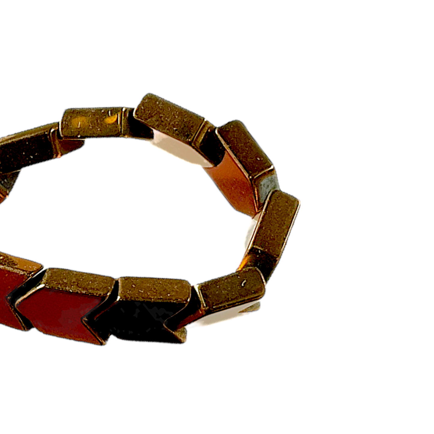 Fil de perle Hématite electroplaqué bronze HEB-12 - Foliesbijoux