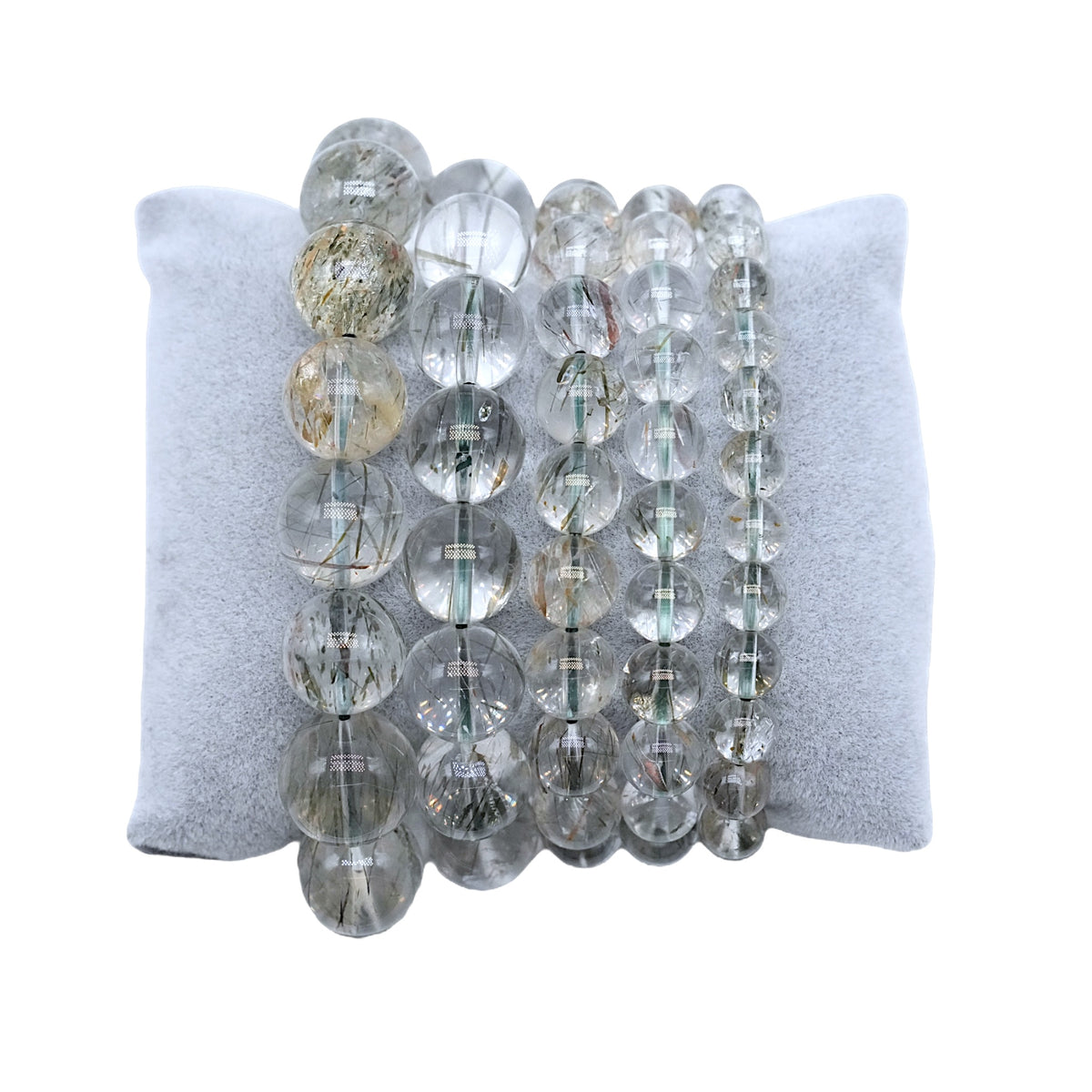 Bracelet Quartz tourmaline verte A+ (référence 1) - Foliesbijoux