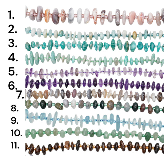 Fil de pierre baroque 5x8 mm (16 pierres disponibles)