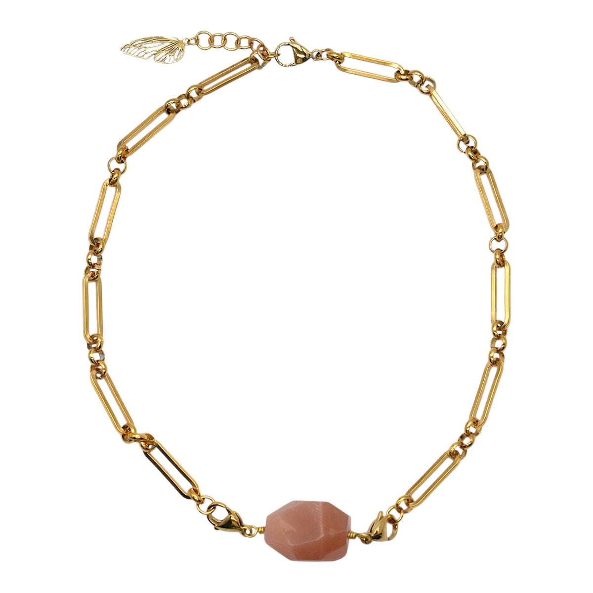 Chaîne de collier en acier inoxydable personnalisable (référence 4) (pendentif embout deux mousquetons non inclus) - Foliesbijoux