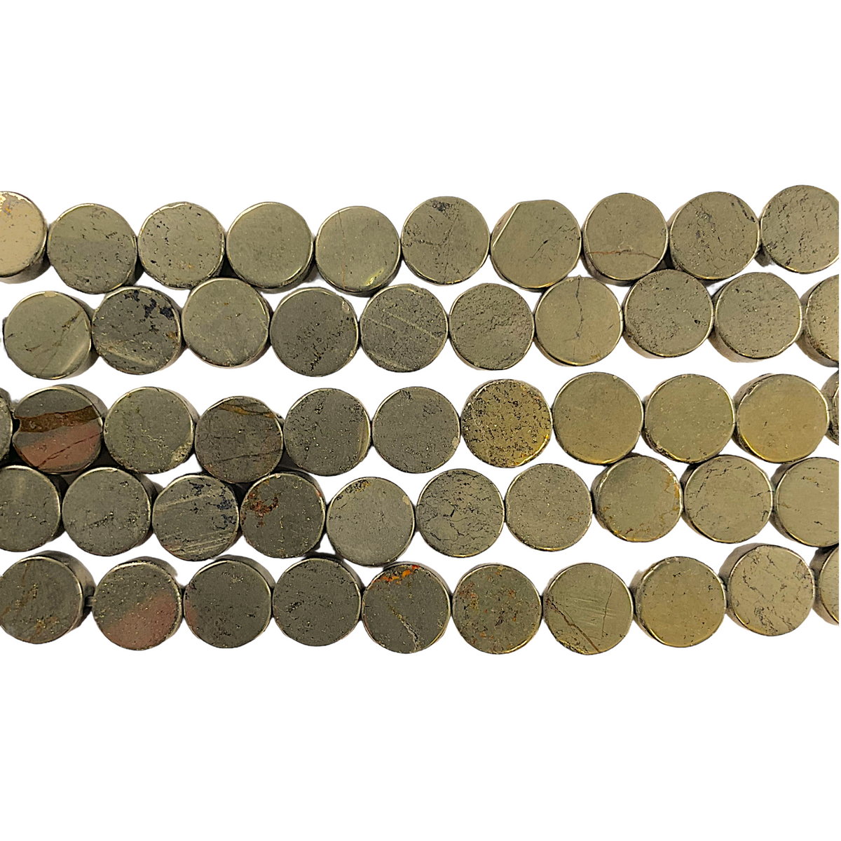 Fil de perle pyrite P-2 A - Foliesbijoux