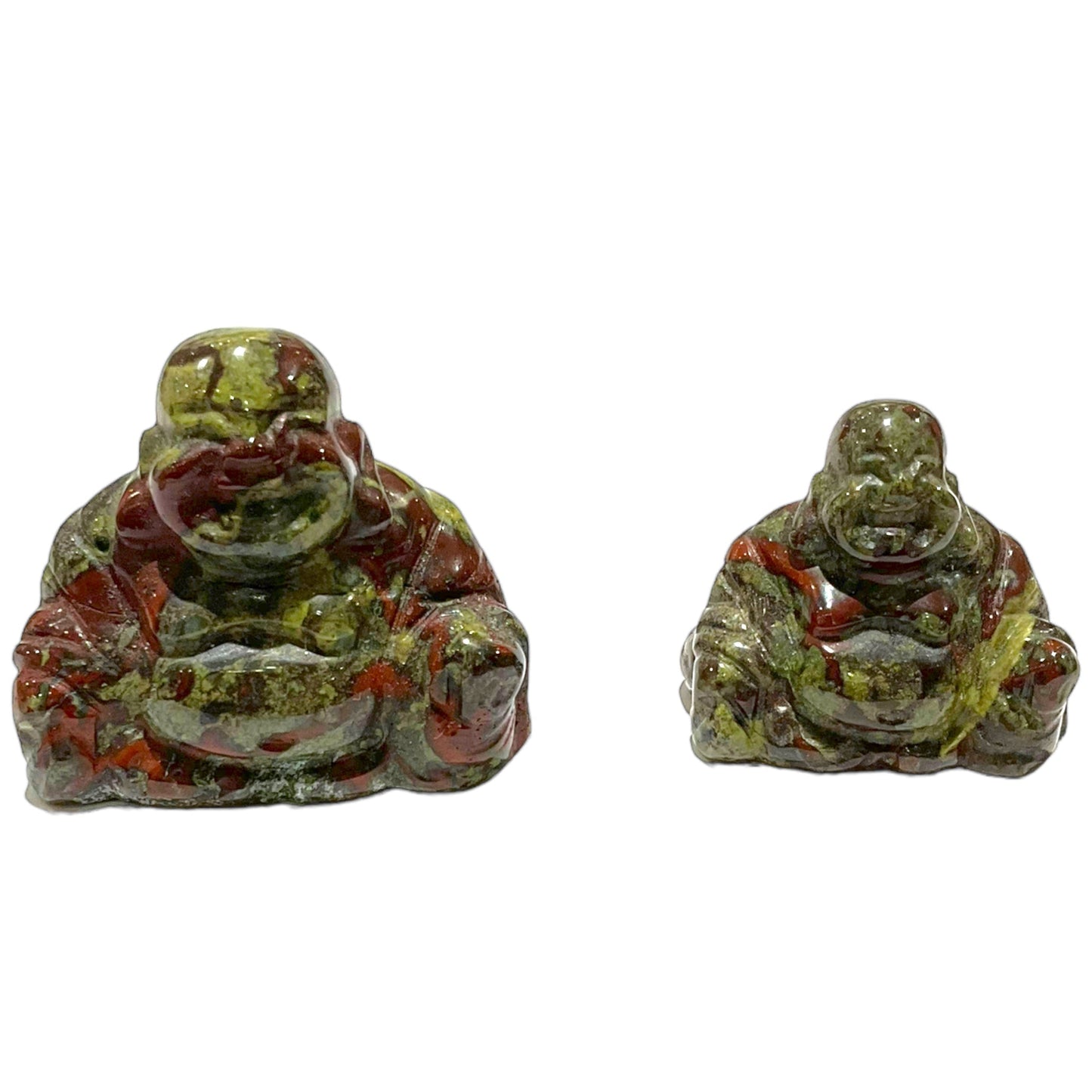 Bouddha en Jaspe Sang de dragon - Foliesbijoux