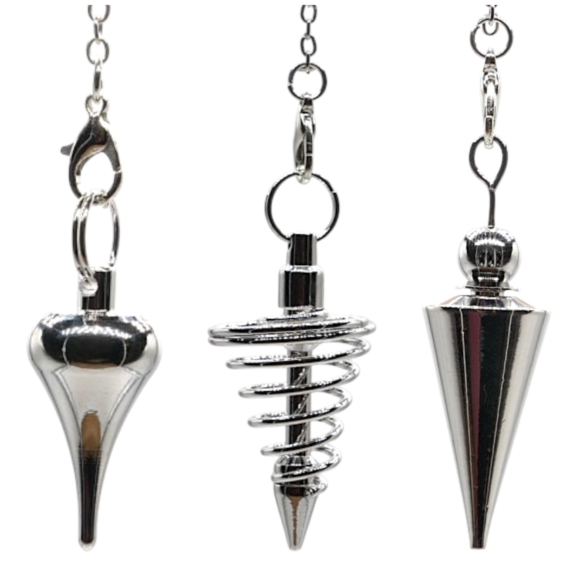 Grand Pendule En Métal Argenté – 6,5 Cm – Pour Radiesthésie, Débutants Et Protection