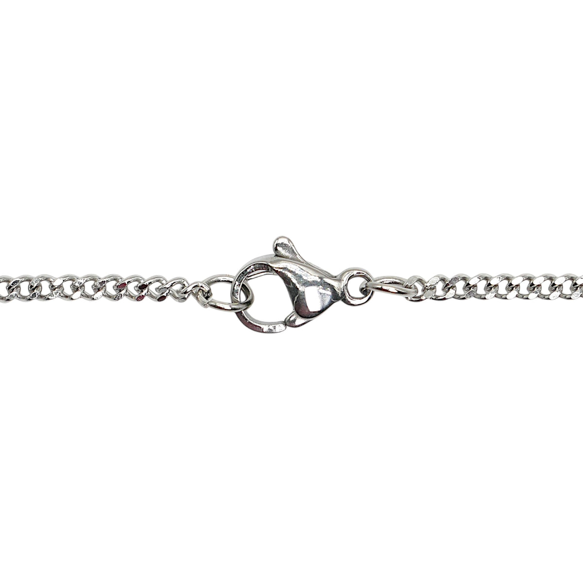 10 chaînes en acier inoxydable argenté modèle 13 (2 tailles de maillons disponible : 0.4/0.5 mm)