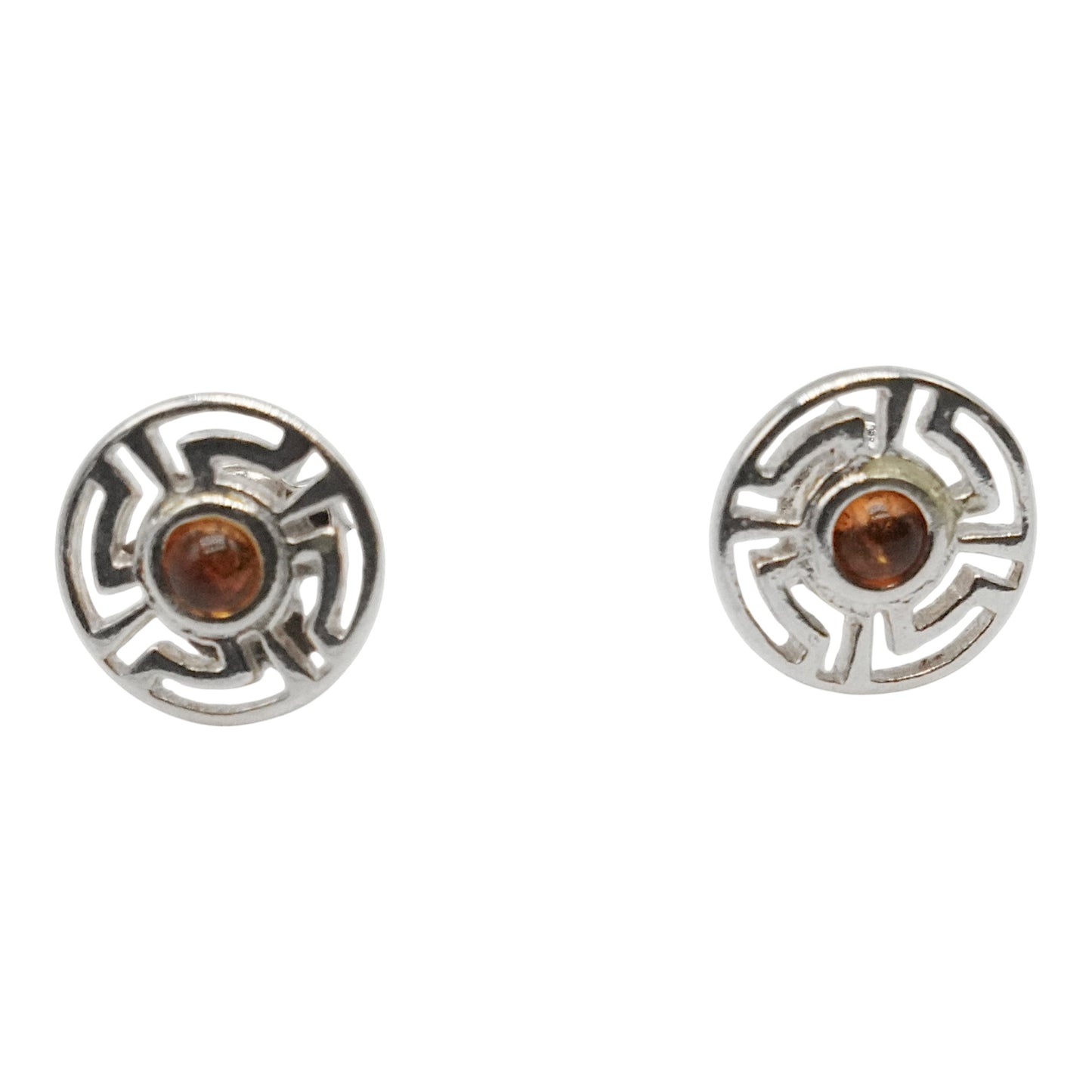 Boucle d'oreille en ambre & Argent 925 (#25) - Foliesbijoux