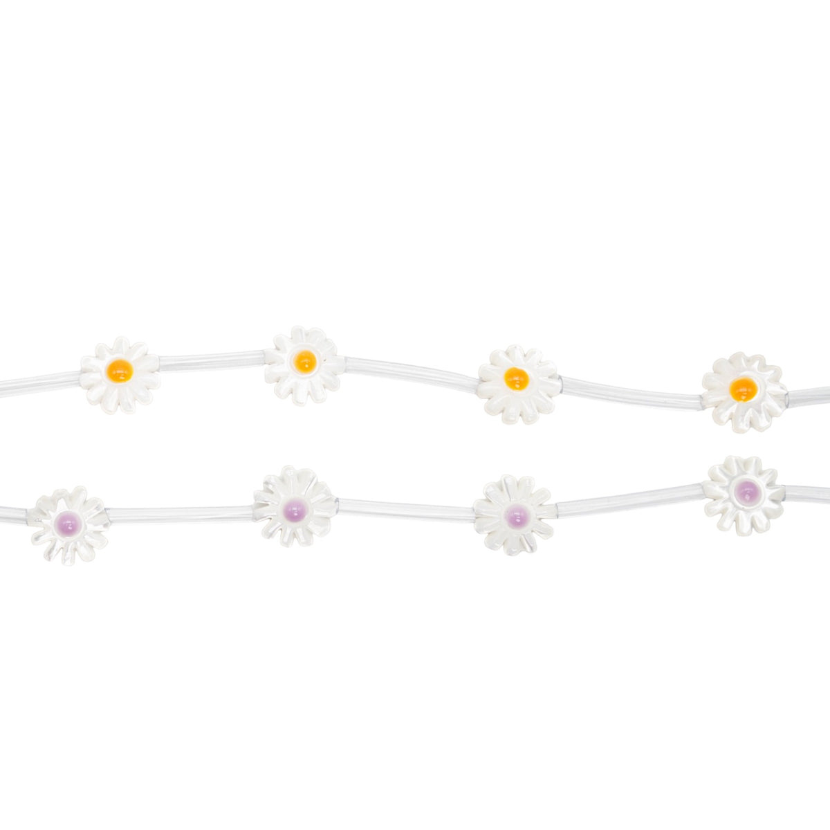 Mother-of-pearl daisy strand 10 mm