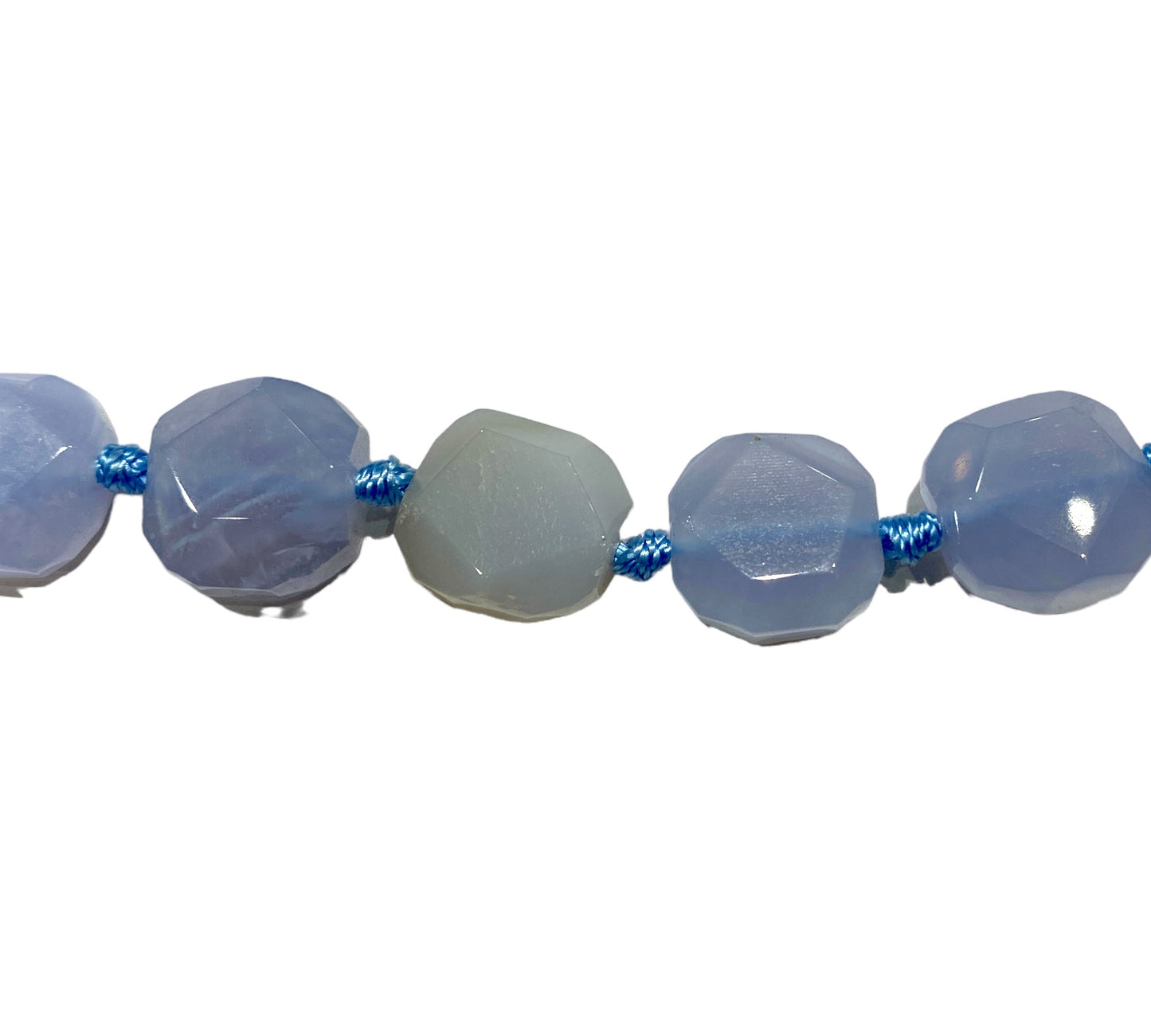 Collier Calcédoine bleue - Foliesbijoux