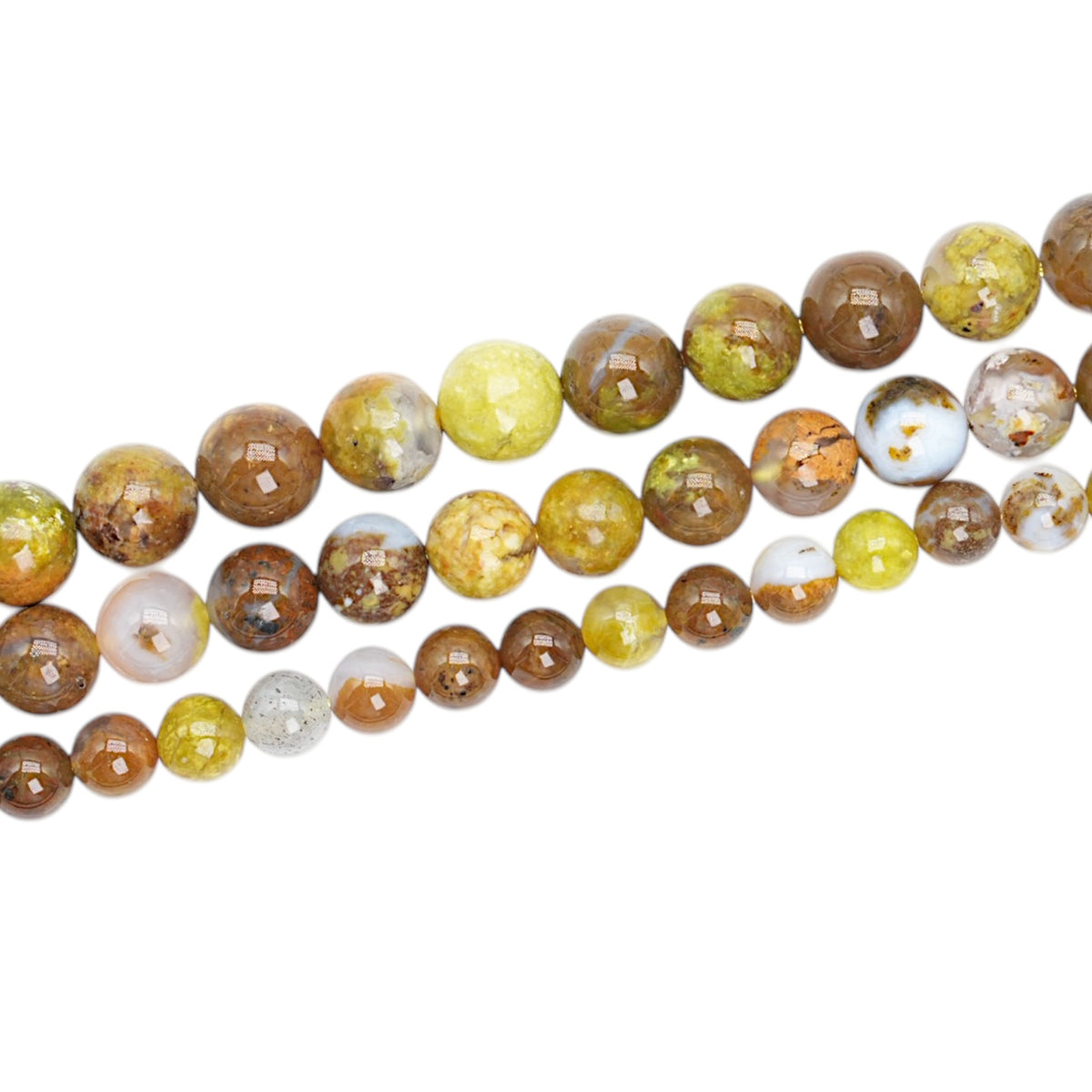 Fil de perle Agate Opale verte