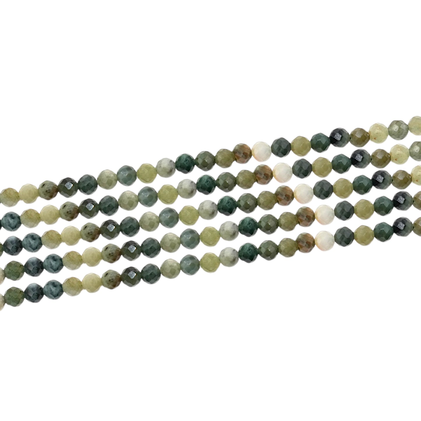 Fil Jade de Birmanie en perle facetté - Foliesbijoux