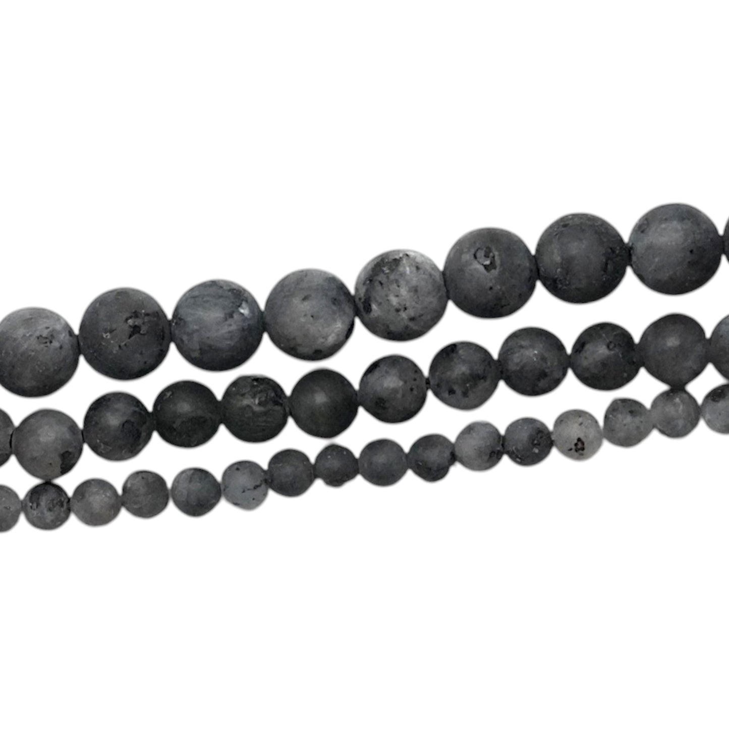 Fil de perle Larvikite mat A+ - Foliesbijoux