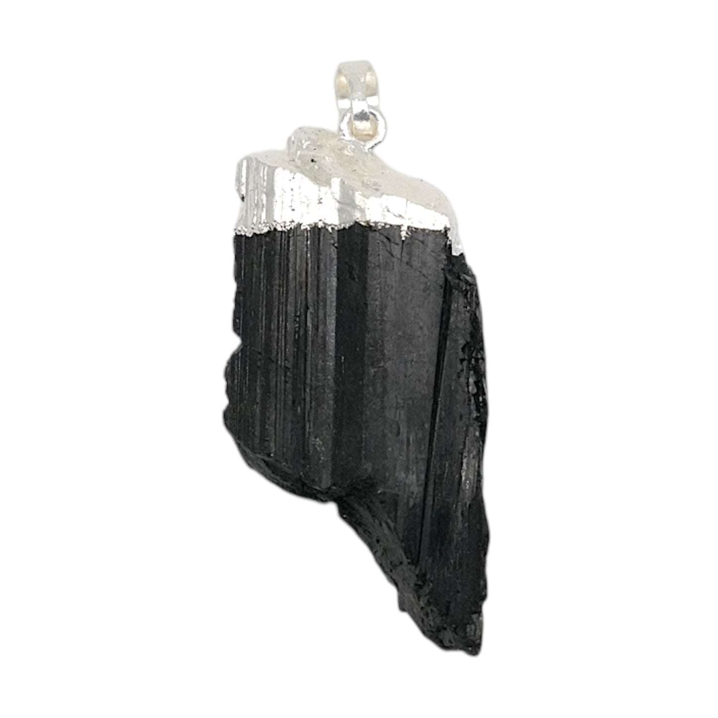 Pendentif tourmaline noire brute - Foliesbijoux