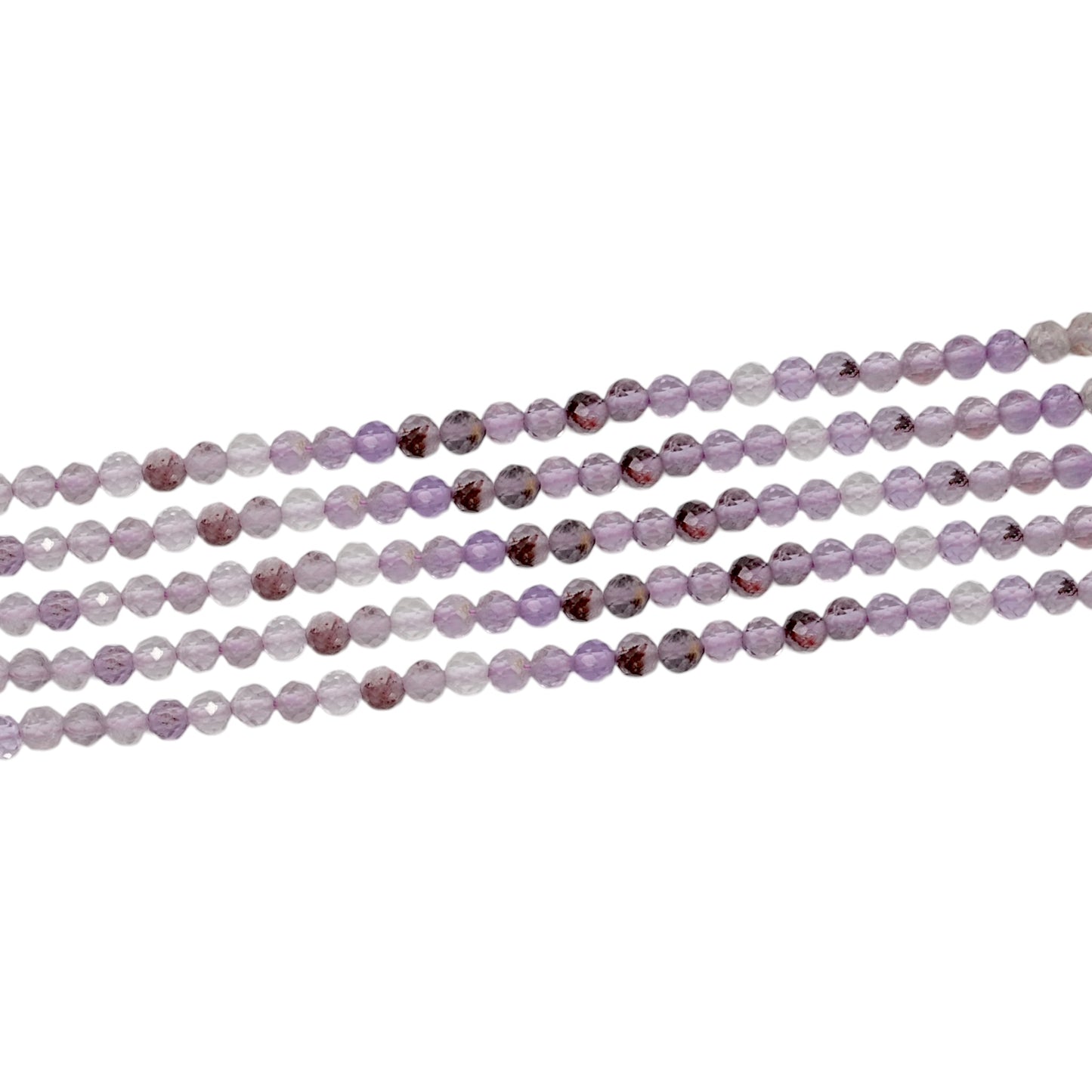 Fil Cacoxenite en perle facetté - Foliesbijoux