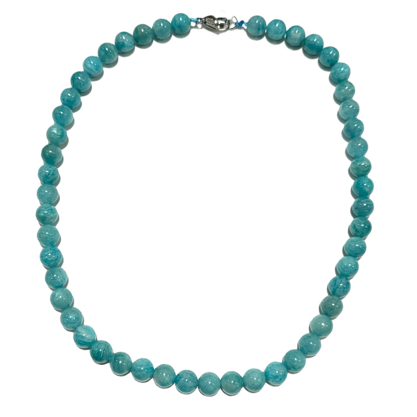 Collier boule Amazonite du Perou A - Foliesbijoux