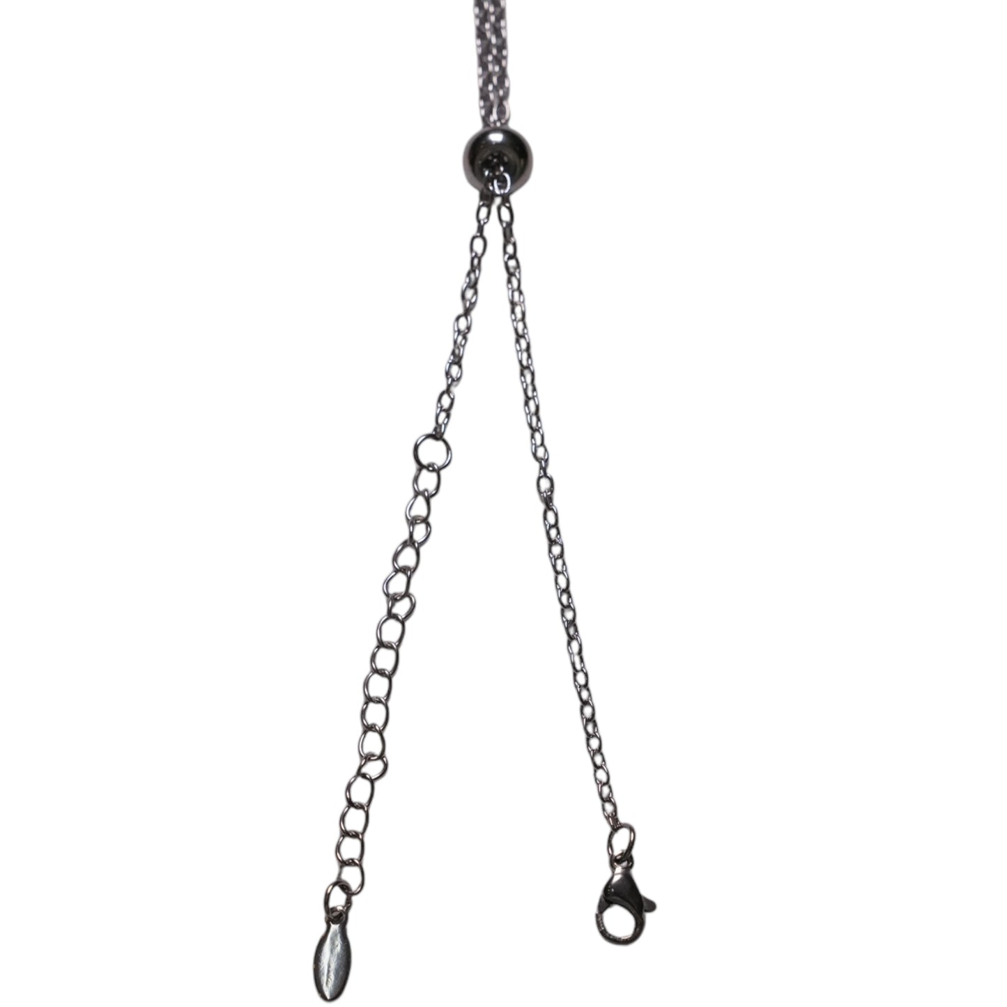Collier porte pierre 60 cm acier inoxydable (pierre non incluse) - Foliesbijoux