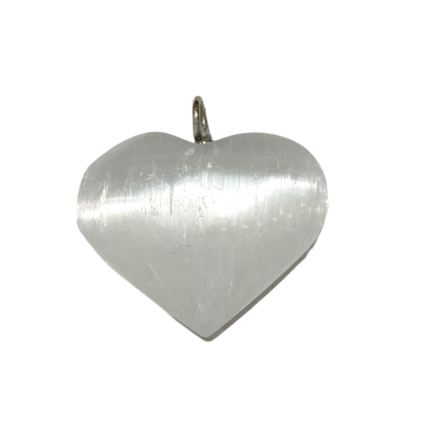 Pendentif en Sélénite coeur - Foliesbijoux