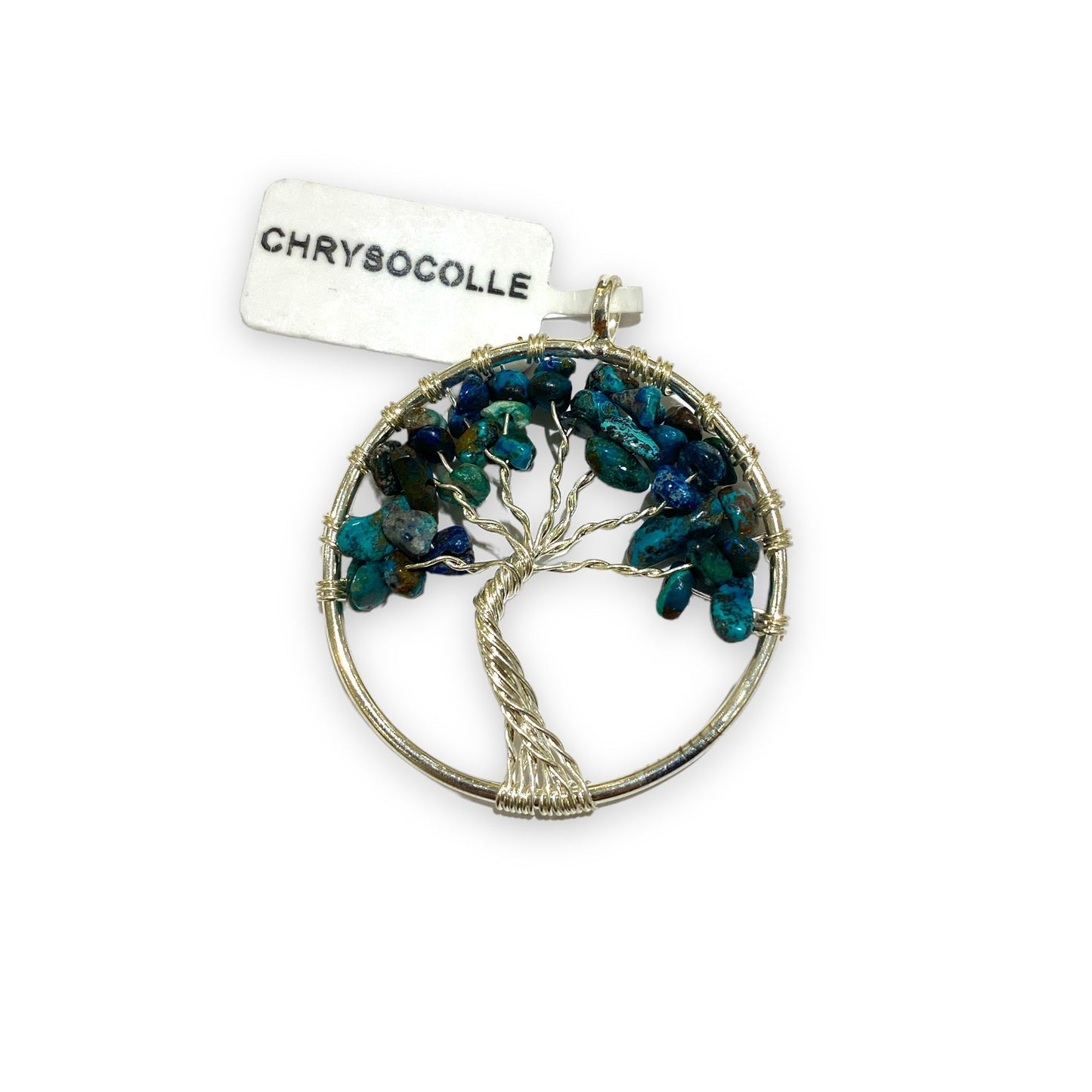 Pendentif arbre de vie argenté - Foliesbijoux