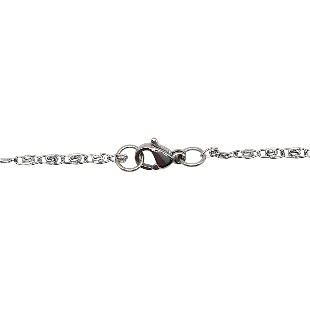 Lot de 10 chaînes en acier inoxydable argenté 45 cm modèle 21