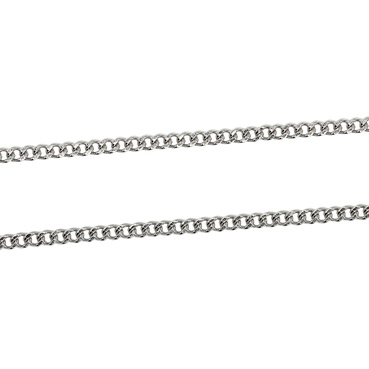 10 chaînes en acier inoxydable argenté modèle 13 (2 tailles de maillons disponible : 0.4/0.5 mm)