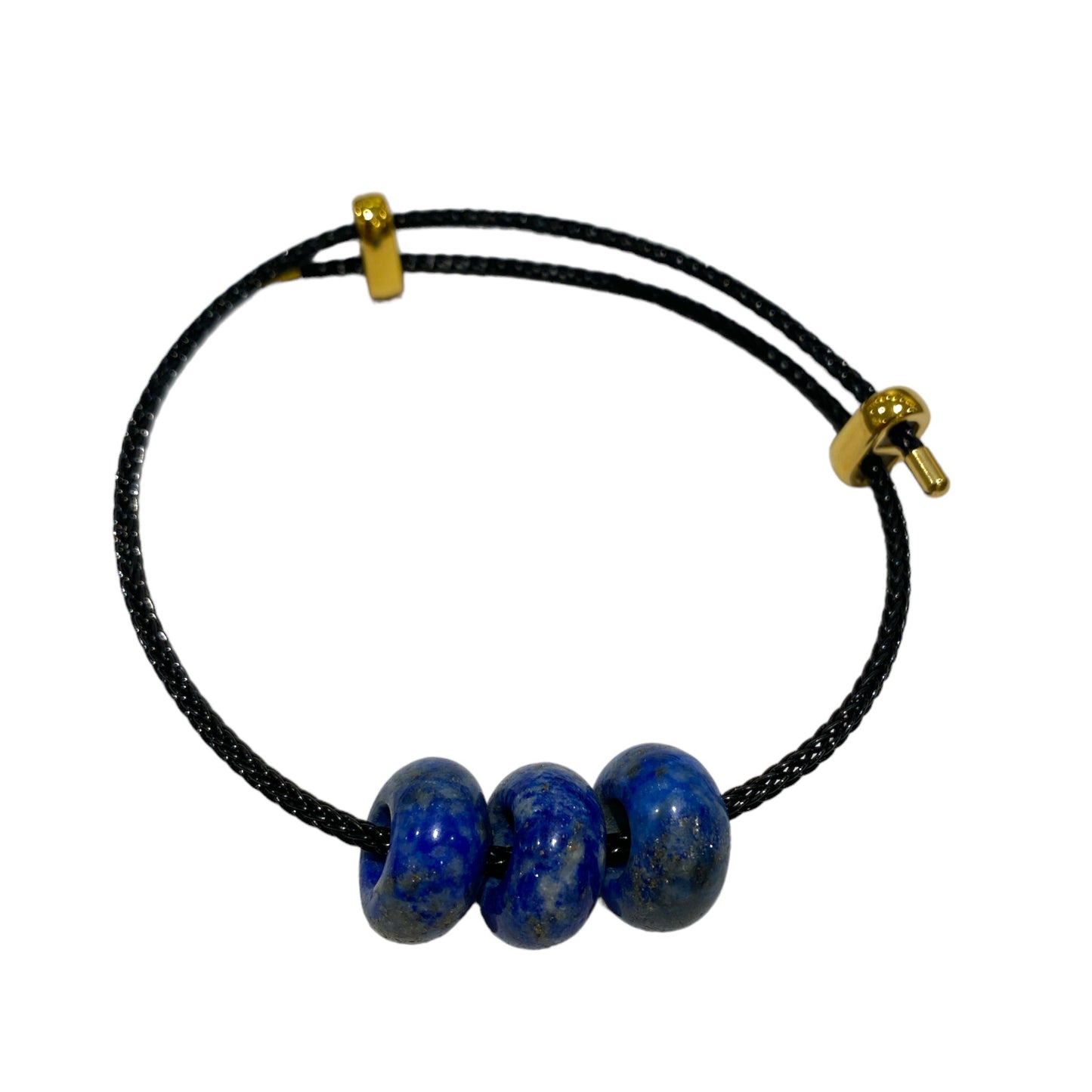 10 Bracelets nylon noires réglables coulissant pour fabrication - Foliesbijoux