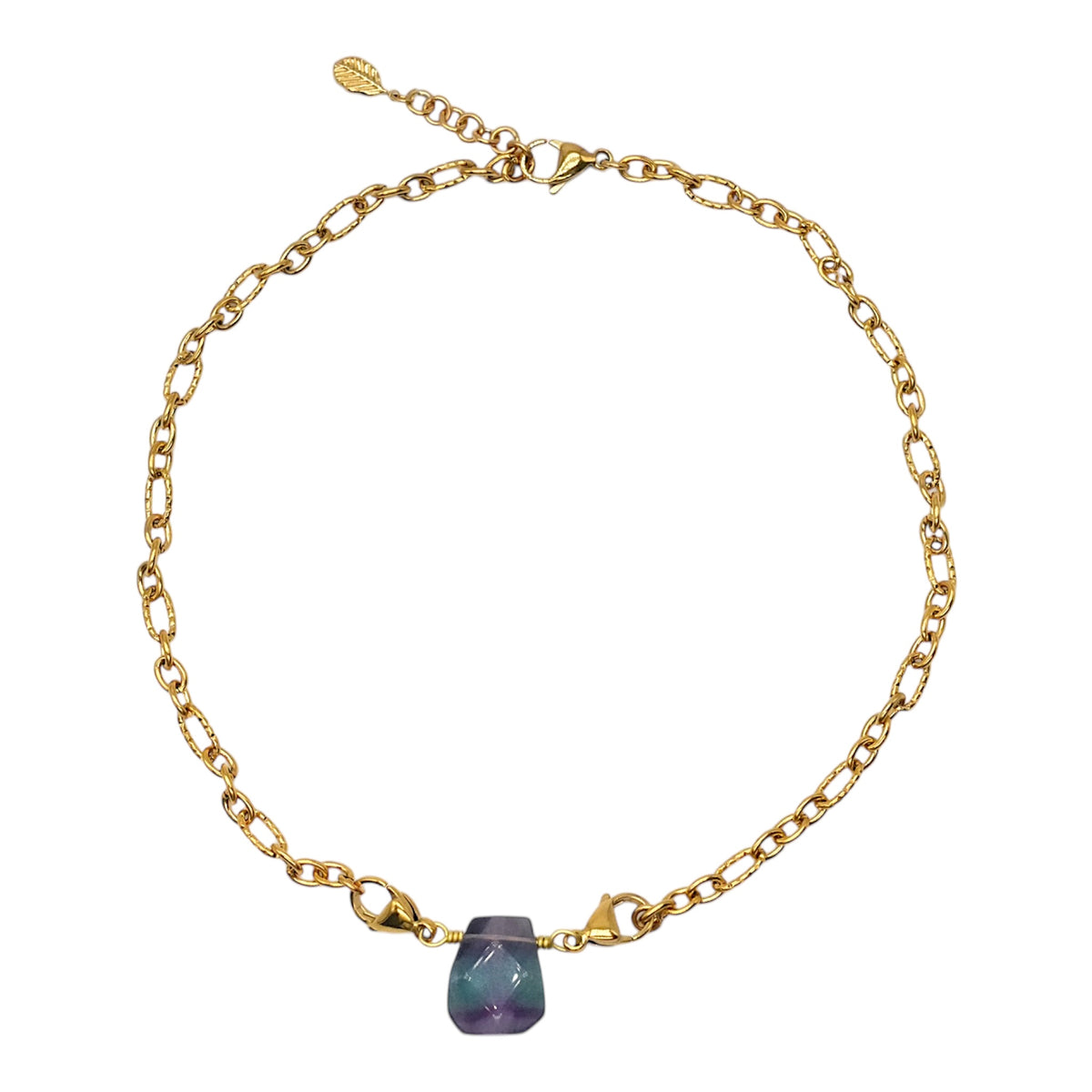 Chaîne de collier en acier inoxydable personnalisable (référence 8) (pendentif embout deux mousquetons non inclus) - Foliesbijoux