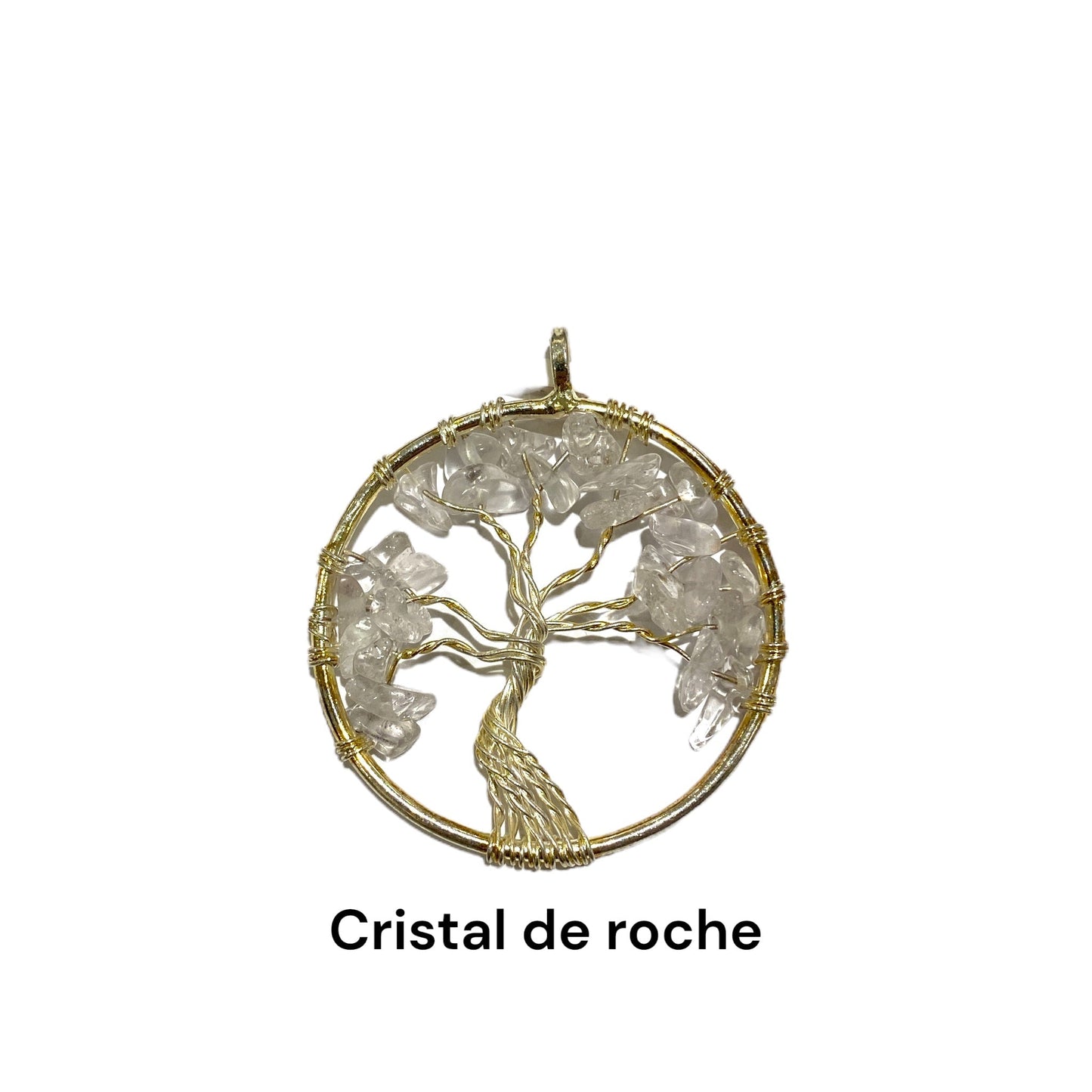 Pendentif arbre de vie doré - Foliesbijoux