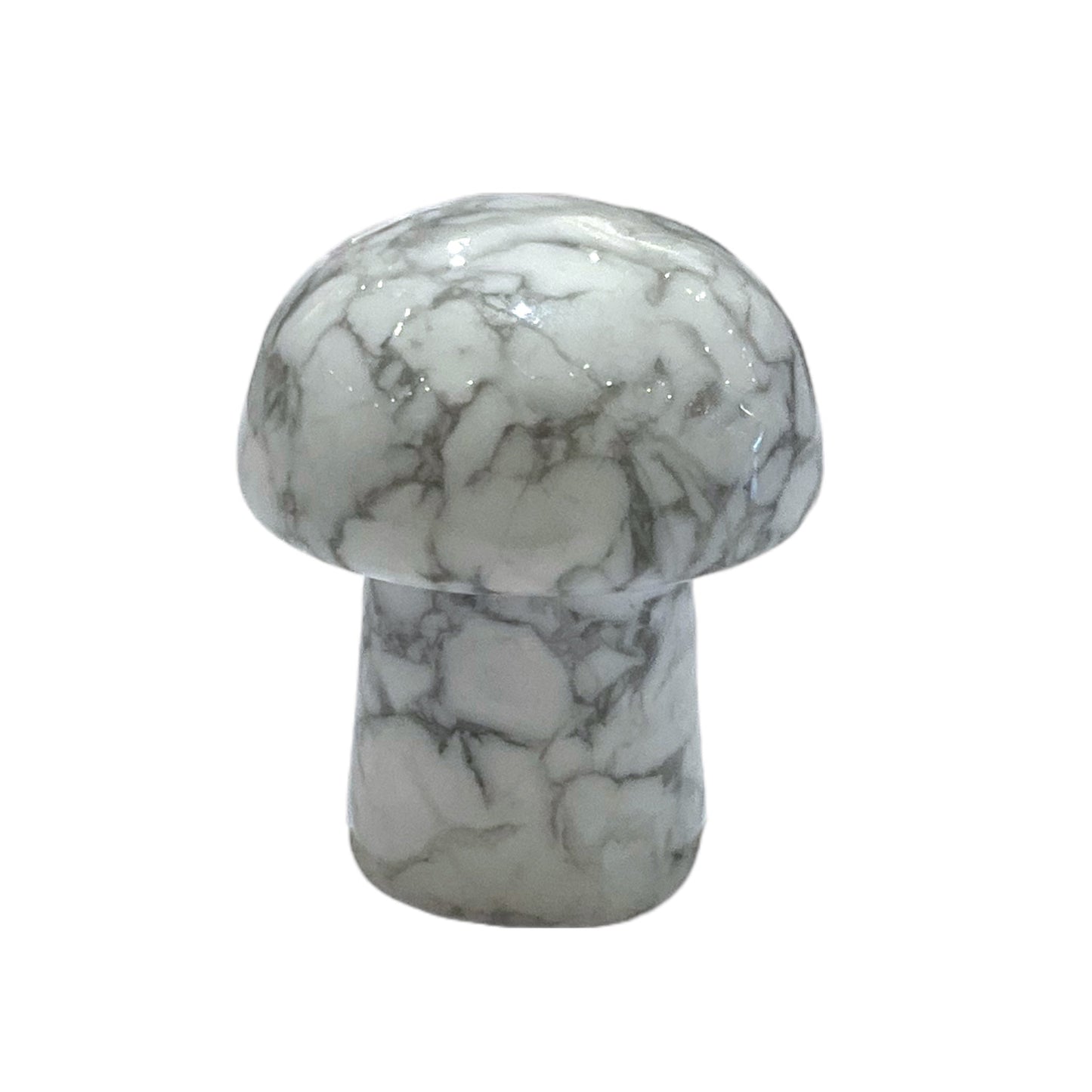 Champignon Howlite à l'unité - Foliesbijoux